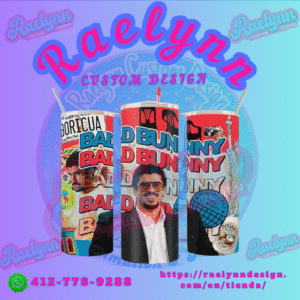 20oz tumblers Bad Bunny Personalize